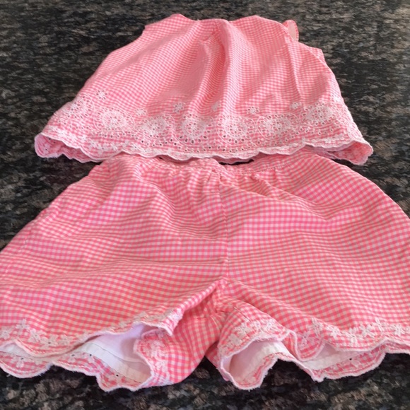 GIRLS GAP 2PC TOP/SHORTS SET - Picture 1 of 4